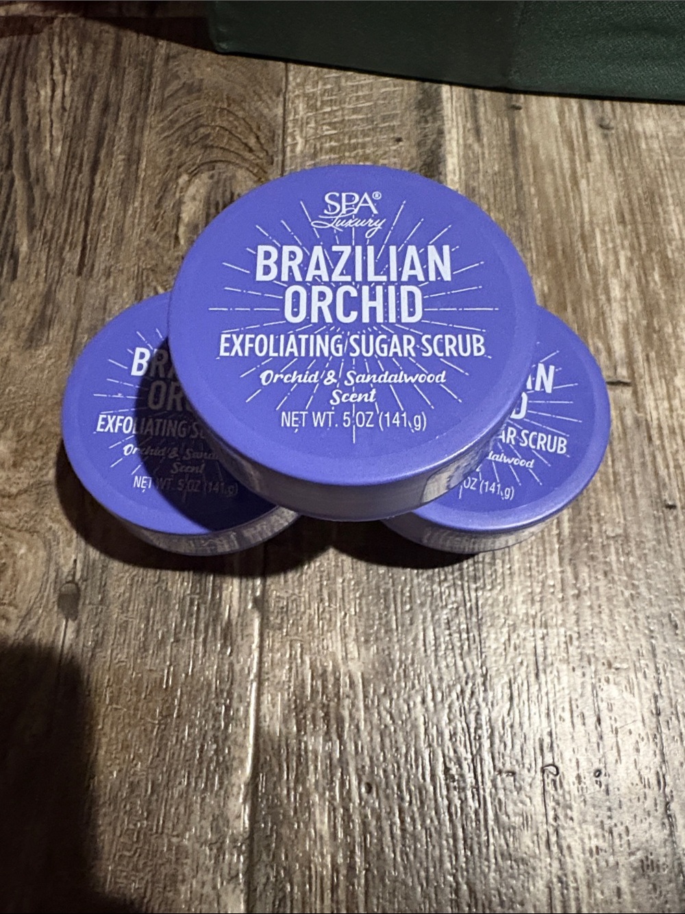 Lot of 3 Spa Luxury Brazilian Orchid Exfoliating Sugar Scrub